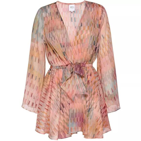 MISA Los Angeles Kaia Dress- in Disco Matrix Size S NWOT - Picture 11 of 11